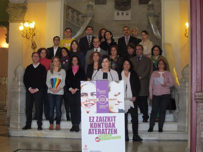 Lectura institucional del Ayuntamiento de Bilbao por el 8 de marzo
