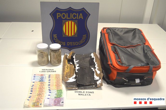 Heroína decomisada en Lleida