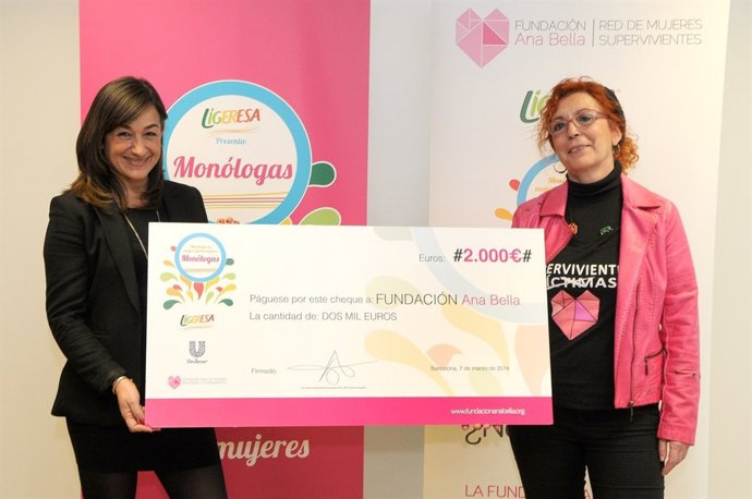 Donativo Ligeresa para Fundación Ana Bella