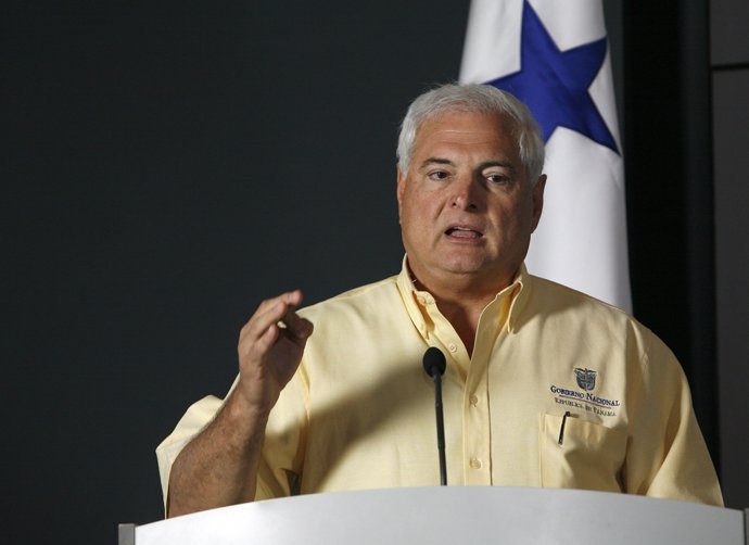 El Presidente De Panamá, Ricardo Martinelli.
