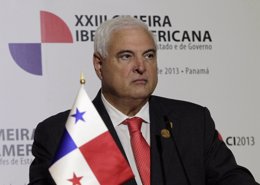 El presidente de Panamá, Ricardo Martinelli