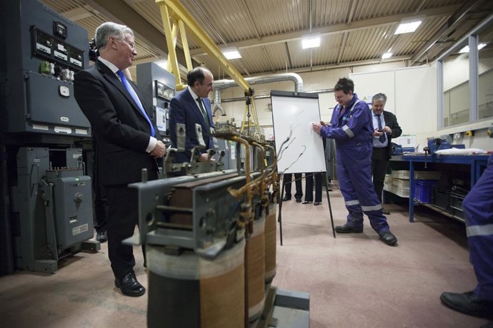 El presidente de Iberdrola y el secretario de Estado de Energía británico