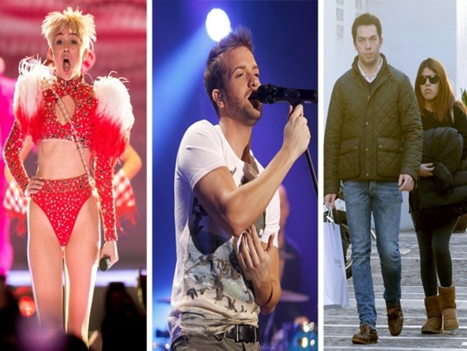 El beso  Miley Cyrus y Katy Perry, Pablo alboran y Rolling stone