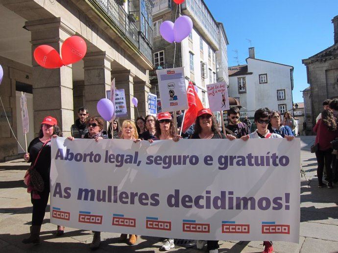 Marcha de CC.OO por el Día Internacional de la Mujer