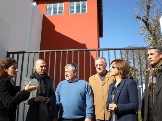 María Gámez y Manuel Hurtado, PSOE, en la Casa de Gerald Brenan