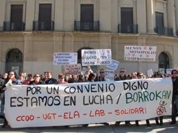 Manifestación del sector de atención a personas con discapacidad.