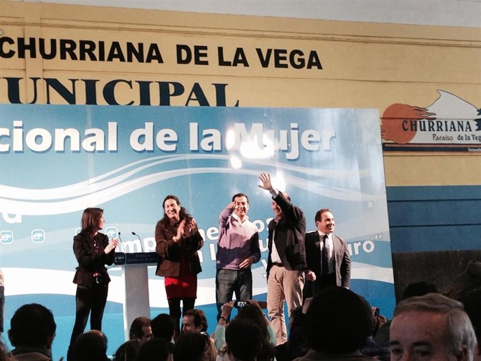 Juan Manuel Moreno en Churriana de la Vega