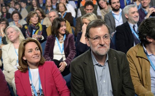 Rajoy y Quiroga en el Congreso del PP vasco