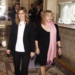 Susana Díaz y Elena Valenciano