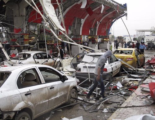 Atentado en un minibús en Hilla, Irak