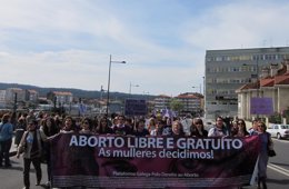 Manifestación contra la reforma de la Ley del Aborto