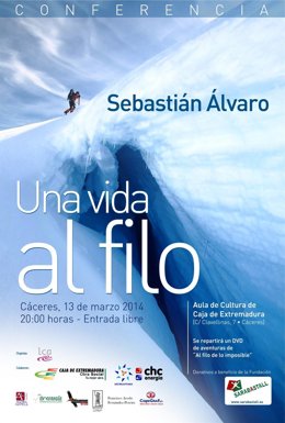 Cartel De La Charla 'Una Vida Al Filo' Que Tendrá Lugar En Cáceres