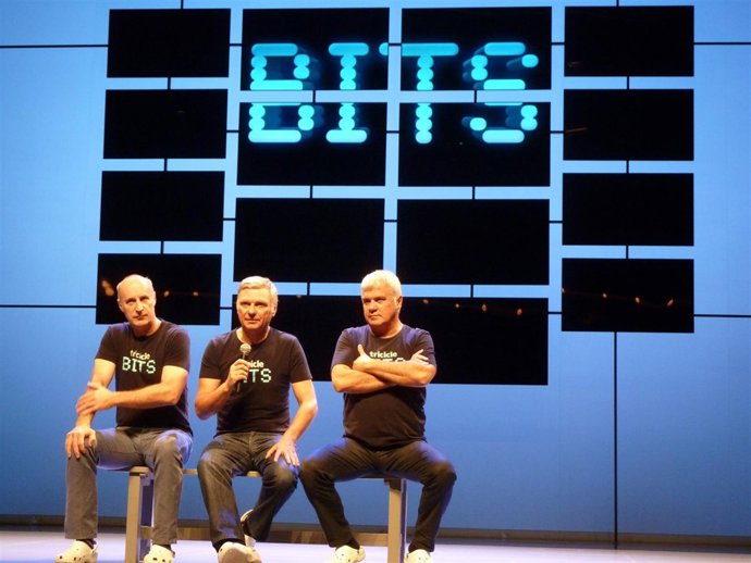 Los integrantes de El Tricicle, Paco Mir, Carles Sans y Joan Gràcia