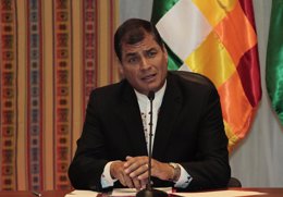 El presidente de Ecuador, Rafael Correa