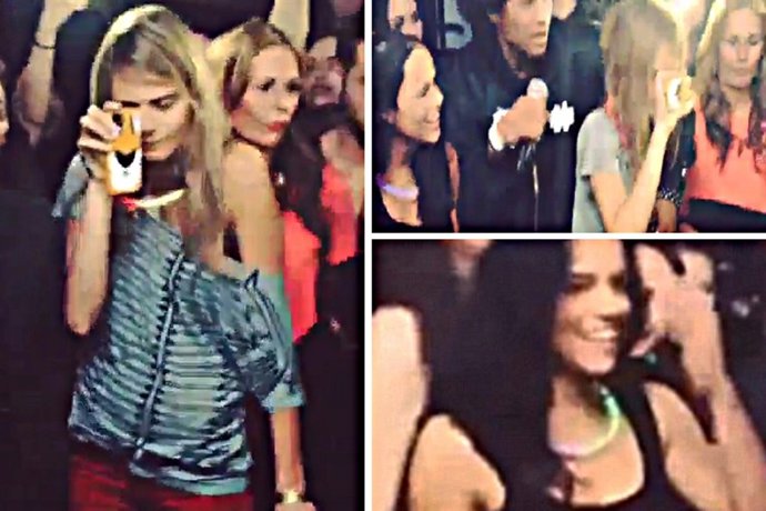 Cara delevigne y Michelle Rodríguez desatadas, desinhibidas y haciendo "Twwerki