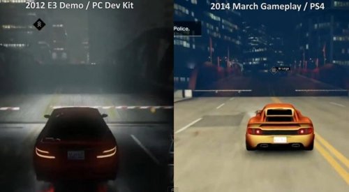 Gráficos del videojuego Watch Dogs en PC (2012) y PS4 (2014)