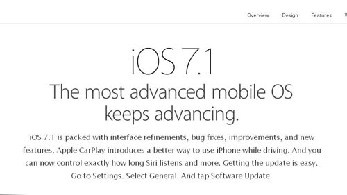 Actualización a iOS 7.1 