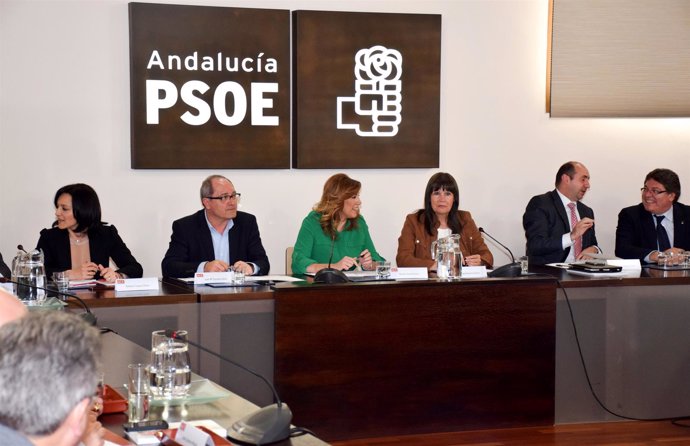 Reunión de la Comisión Ejecutiva del PSOE-A, con Susana Díaz