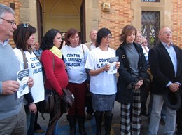 María Gámez, Ana García Sempere, Antonio Herrera y Auxi Jiménez tarifazo agua