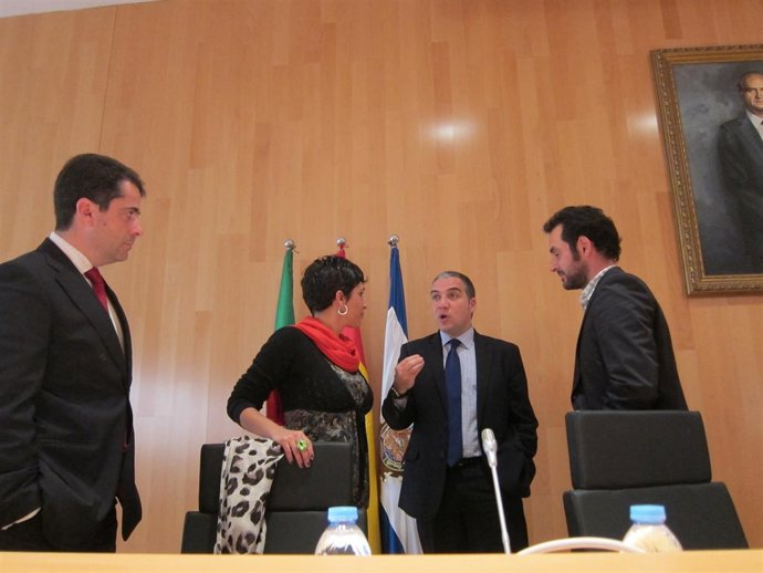 Elías Bendodo, en el salón de plenos de la Diputación