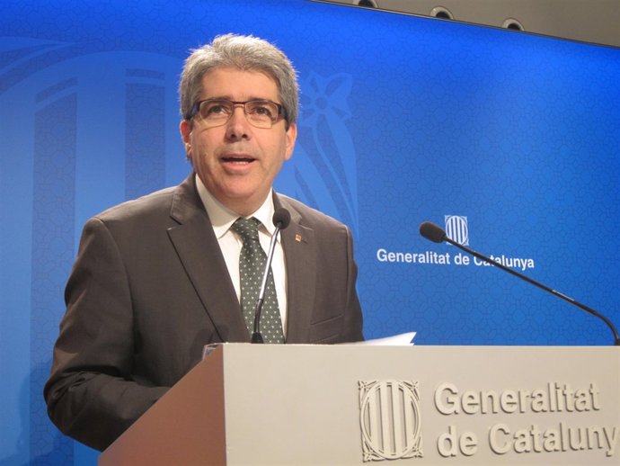 El conseller Francesc Homs, tras el Consell Executiu