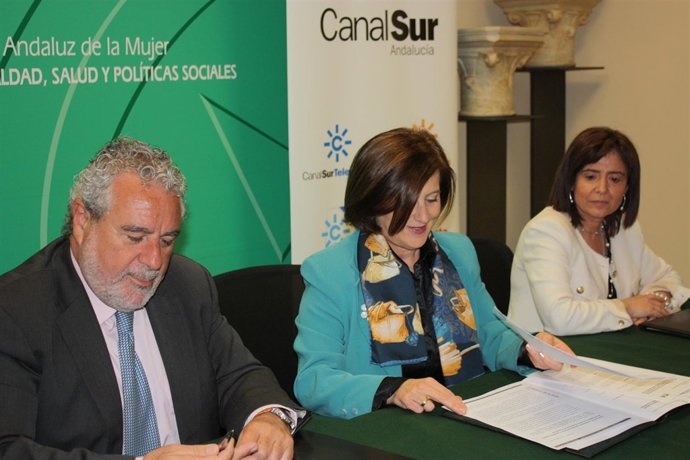 Joaquín Durán, María José Sánchez Rubio y Silvia Oñate