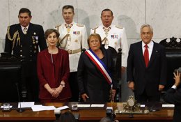 Isabel Allende, Michele Bachelet, Sebastián Piñera.