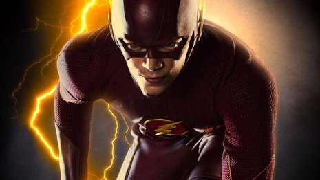 Grant Gustin se enfunda el traje escarlata de Flash