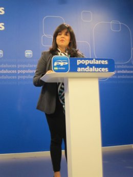 Virginia Pérez en rueda de prensa