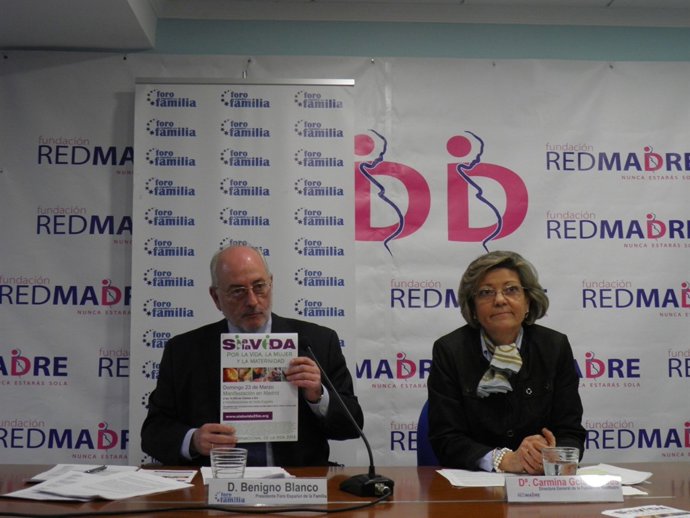 Benigno Blanco y Carmina García Valdés invitan a la marcha provida