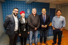 Israel Reyes, Mº García Bolta, Tito Rosales, Juan J. Cardona y Alberto Trujillo