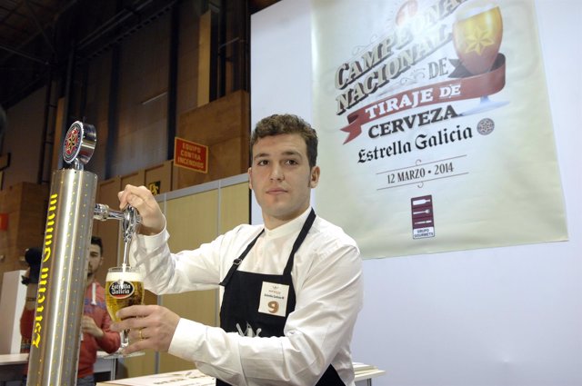 Daniel Giganto, mejor tirador de cerveza de España