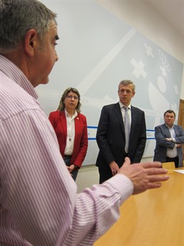 Reunión de representantes del cerco con Rueda y Quintana.