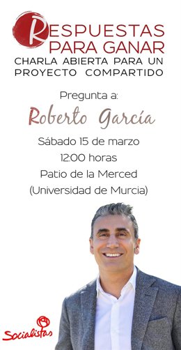Cartel acto central campaña Roberto García