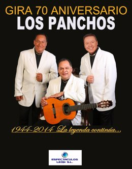 Cartel de la gira de los 70 años de Los Panchos