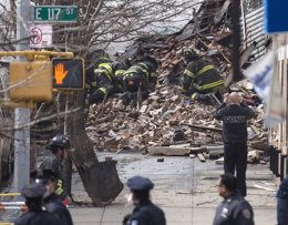 Derrumbe de dos edificios en Nueva York