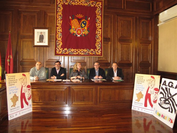 Imagen de la presentación del Certamen de Música Aragonesa.