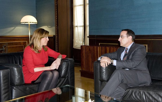 Susana Díaz con Javier González de Lara en San Telmo