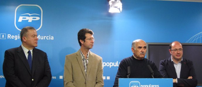 Francisco Bernabé, Juan Carlos Ruiz, Alberto Garre y Pedro Antonio Sánchez
