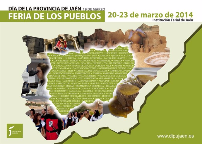Cartel de la I Feria de los Pueblos de la provincia de Jaén