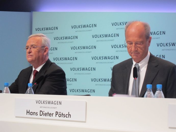 Martin Winterkorn y Hans Dieter Pötsch (Volkswagen)