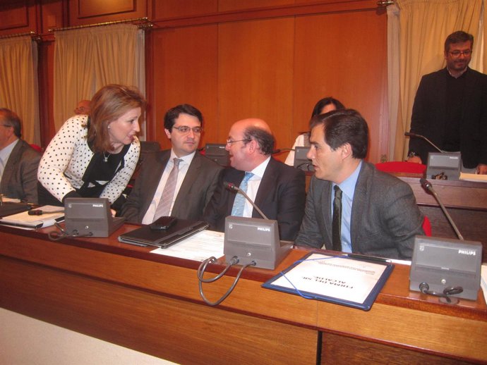 Bancada del gobierno local en el Pleno del Ayuntamiento
