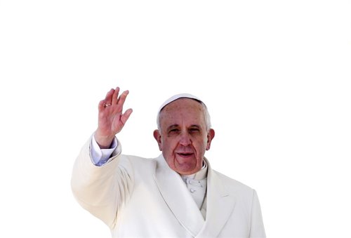 Papa Francisco llegando a la plaza de San Pedro