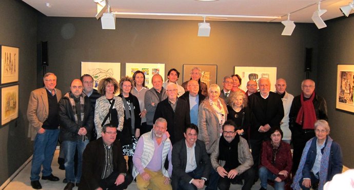 Los artistas de 'Estudi d'Estudis' en el Centro Cultural Bancaja