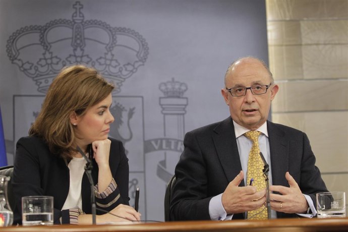 Soraya Sáenz de Santamaría y Cristóbal Montoro
