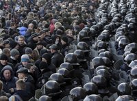 Muere un manifestante apuñalado en los enfrentamientos en Donetsk