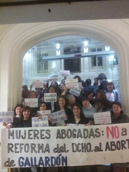 Encierro de abogadas en protesta por la reforma de la ley del aborto