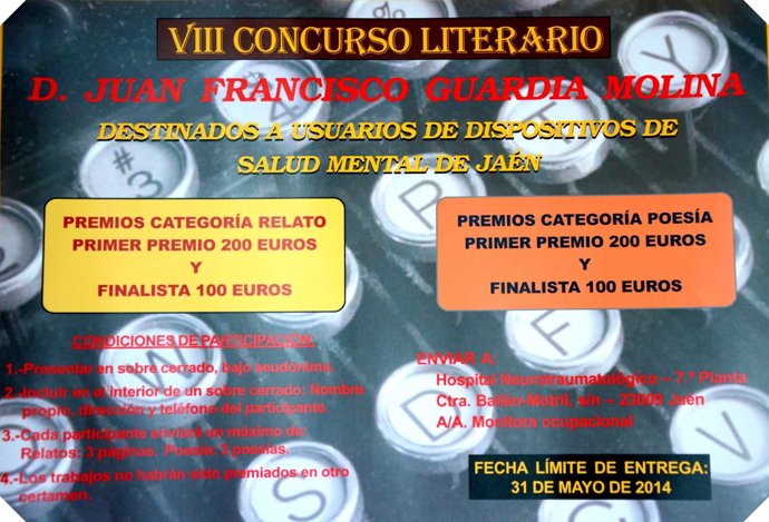 Cartel de concurso literario del Complejo Hospitalario de Jaén