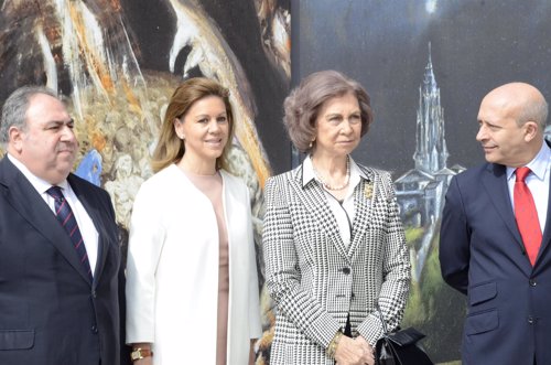 Reina Sofía en Toledo con Cospedal
