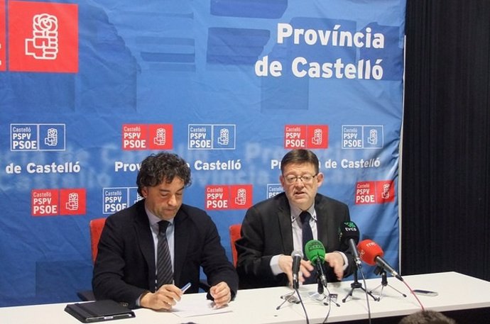 Ximo Puig y Francesc Colomer en Castellón